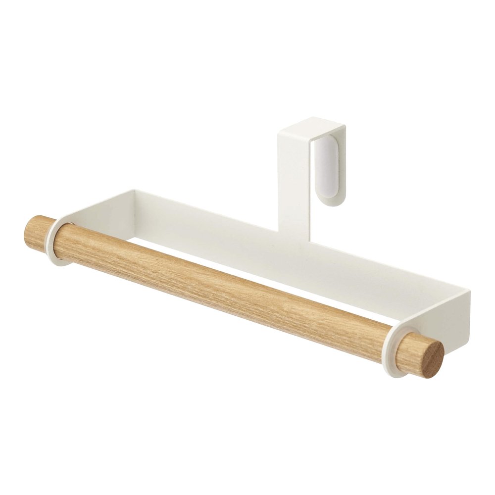 Yamazaki Home Tosca Kitchen Towel Hanger, Steel + Wood
