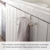 Yamazaki Home Tosca Kitchen Towel Hanger, Steel + Wood view 2