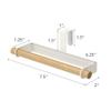 Yamazaki Home Tosca Kitchen Towel Hanger, Steel + Wood view 4