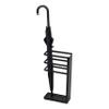 Yamazaki Home Freestanding Umbrella Holder/Umbrella Stand for Umbrellas/Canes/Walking Sticks Steel One Size Black view 1