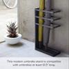 Yamazaki Home Freestanding Umbrella Holder/Umbrella Stand for Umbrellas/Canes/Walking Sticks Steel One Size Black view 3