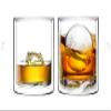 Sun's Tea Double Wall Whiskey/Scotch Rocks Glass Set 5.5oz | Old Fashioned Drinking & Cocktail Glasses | Clear Insulated Tumbler - Set of 2 view 1
