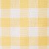 DII Checkered Tabletop Collection 100% Cotton, Machine Washable, Tablecloth, 52x52, Yellow view 3