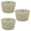 Drilled Rubber Stopper #10 Set of 3 view 1