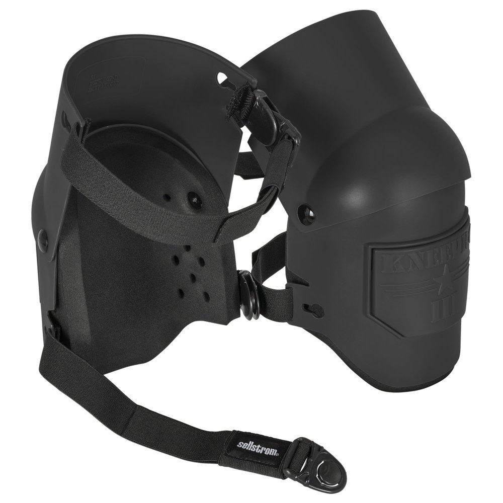 Sellstrom Ultra Flex KneePro Professional Knee Pads for Men & Women with Thick Foam Cushioning & Heavy Duty Hard Outer Shell - Adjustable Straps with Quick-Clips & Ergonomic Metal Hinges - for Construction Work, Gardening, Roofing, Flooring