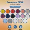 Premium Shower Curtain Liner, 72"W X 72"H - PVC-Free, 6G PEVA Shower Curtain with 12 Rust Proof Grommets And Magnet-weighted Bottom Hem - Moisture Stain Proof Shower Curtain Liner - Frosted view 4