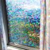 Rainbow Symphony  Rainbow Suncatcher Window Film, Diffraction Window Film, Stained Glass Window Cling, Holographic Prismatic Film, Crystal Pattern, 24" X 36", Made in USA view 1