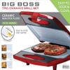 Big Boss 9287 Red 7-Piece Ceramic Grill Set with 3-Interchangeable Non-Stick Cooking Plates, Grill, Waffle and Sandwich view 2
