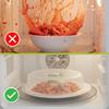 Flexzion Microwave Plate Covers Set of 5 - BPA-Free Microwave Cover with Adjustable Steam Vent, Dishwasher Safe Microwave Splatter Cover, Transparent Plastic Food Covers for Microwave Cooking view 4