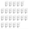 Beistle 24-Pack Phantom Mask, White Halloween Costume Accessory for Masquerade with Elastic, Phantom Face Covering for Parties & Gatherings, One Size view 1