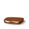 nambe Blend Bar Board with Knife | 9-Inch Board | 7-Inch Knife | Made of Acacia Wood and Stainless Steel | Ideal for Prep and Serving | Designed by Neil Cohen view 1