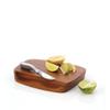 nambe Blend Bar Board with Knife | 9-Inch Board | 7-Inch Knife | Made of Acacia Wood and Stainless Steel | Ideal for Prep and Serving | Designed by Neil Cohen view 2