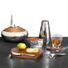 nambe Blend Bar Board with Knife | 9-Inch Board | 7-Inch Knife | Made of Acacia Wood and Stainless Steel | Ideal for Prep and Serving | Designed by Neil Cohen view 3