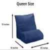 Contour Flip Pillowcase Protector, Navy Standard (20 inch Width) view 2