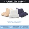 Contour Flip Pillowcase Protector, Navy Standard (20 inch Width) view 3