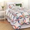 C&F Home Heritage Double Wedding Ring Patchwork Premium 2-Piece Twin Bedding Set All Seasons Luxury Vintage Machine Washable Reversible Lightweight Quilt Bed Bedroom Anniversary Romantic Gift Decor view 1