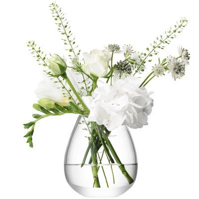 LSA International Flower Mini Table Vase, H3.75", Clear