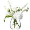 LSA International Flower Mini Table Vase, H3.75", Clear view 1