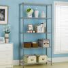 BestMassage 72"x48"x18" 6 Tire Wire Shelving Unit NSF Storage Shelves Large Heavy Duty Metal Shelf Organizer Height Adjustable Commercial Grade Steel Rack 2100 LBS Capacity with Wheels (Chrome) view 2