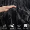 Madison Park Faux Fur Reversible Comforter Set, Down Alternative Filling, Modern Quilted Bedding with Matching Shams, King/California King, Black view 3