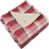 Woolrich Luxury Quilted Throw - Cabin Lifestyle, Patchwork with Moose Design All Season, Lightweight and Breathable Cozy Bedding Layer Throws for Couch Sofa, 50" W x 70" L, Tasha Red view 1