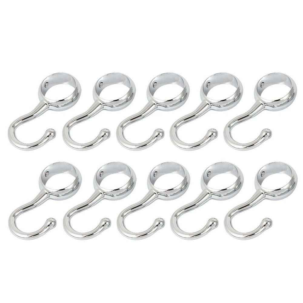 uxcell 10pcs 25mm Dia Round Tube Garment Rail Hanger Hook