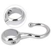 uxcell 10pcs 25mm Dia Round Tube Garment Rail Hanger Hook view 4
