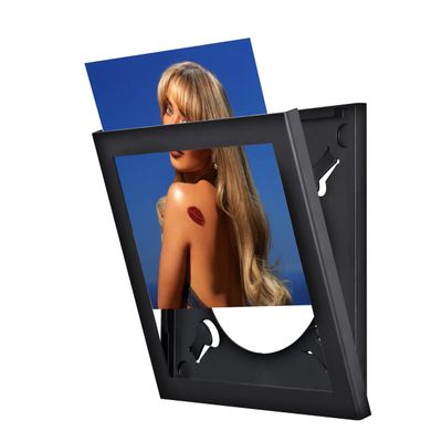 Show & Listen  Vinyl Record Frame | 12x12 LP Album Cover Frame for Wall Display | Flip-Open Black Design for Music Dcor