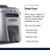 DeLonghi Livenza Deep Fryer with EasyClean System, Cool Zone, Adjustable Thermostat, Dishwasher-Safe Parts, Large Capacity, Easy Oil Draining, Stainless Steel view 2
