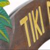 WorldBazzar Hand Carved Tiki BAR Sign with Two Palm Trees 3D view 4