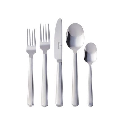 Celeste 60 Piece Flatware Set by Villeroy & Boch - 18/10 Stainless Steel - Dishwasher Safe Silverware - Service for 12