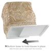 Creative Scents Victoria Tissue Box Cover Square  Beige Tissue Holder for Bathroom - Decorative Tissue Box Holder with Durable Bottom Slider - Boho Bathroom Decor view 4