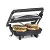 Hamilton Beach Panini Press Sandwich Maker & Electric Indoor Grill with Locking Lid, Opens Wide to Fit Any Thickness for Quesadillas, Burgers & More, Nonstick 8" x 10" Grids, Chrome (25460MNA) view 1