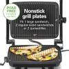 Hamilton Beach Panini Press Sandwich Maker & Electric Indoor Grill with Locking Lid, Opens Wide to Fit Any Thickness for Quesadillas, Burgers & More, Nonstick 8" x 10" Grids, Chrome (25460MNA) view 3