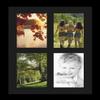 ArtToFrames Collage Photo Frame Single Mat with 4-5x7 Openings and Satin Black Frame. view 1
