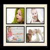 ArtToFrames Collage Photo Frame Single Mat with 4-5x7 Openings and Satin Black Frame. view 3