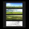 ArtToFrames Collage Photo Frame Single Mat with 4-5x7 Openings and Satin Black Frame. view 1
