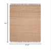 SAFAVIEH Natural Fiber Collection Runner Rug - 2'6" x 6', Natural & Multi, Handmade Tassel Jute, Ideal for High Traffic Areas in Living Room, Bedroom (NF455A) view 2