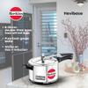 Hawkins Aluminium 5 Litre Hevibase Pressure Cooker, Induction Inner Lid Cooker, Silver (Ih50) view 2