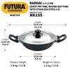 Hawkins Futura Non-Stick Deep-Fry Pan (Kadhai) With Stainless Steel Lid22Cm Black view 3