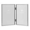 Lawrence Frames Hinged Double Simply Metal Picture Frame, 4 by 6-Inch, Silver view 2