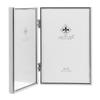 Lawrence Frames Hinged Double Simply Metal Picture Frame, 4 by 6-Inch, Silver view 3