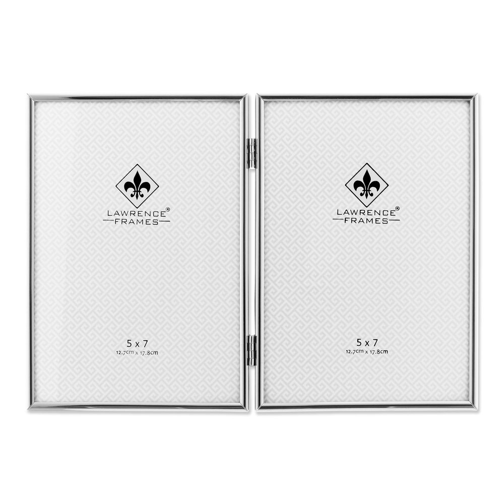 Lawrence 650057D Silver Metal 7.1-Inch x 10.3-Inch Picture Frame