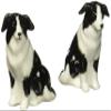 Cosmos Gifts Ceramic Border Collie Salt and Pepper Set, 2-1/2-Inch view 1