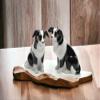 Cosmos Gifts Ceramic Border Collie Salt and Pepper Set, 2-1/2-Inch view 2