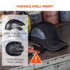 Ergodyne Safety Bump Cap, Baseball Hat Style, Comfortable Head Protection, Long Brim, Skullerz 8950, Navy Blue, Long view 3