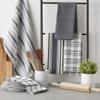 DII Assorted Woven, Kitchen Dishtowel Set, 18x28, Gray, 5 Piece view 3