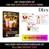 DLux 50 x 3 oz Mini Dessert Cups with Spoons, Square Tall - Clear Plastic Parfait Appetizer Cup - Small Reusable Serving Bowl for Party Desserts Appetizers - With Recipe Ebook view 3