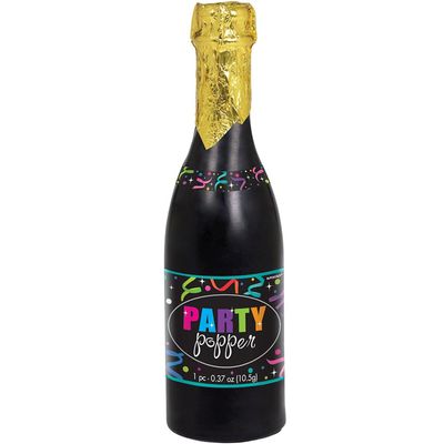 Champagne Bottle Party Plastic Confetti Popper - 12.75", 1 Piece | Perfect for Surprise Celebrations