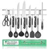 Magnetic Knife Holder for Wall - Stainless Steel Knife Magnetic Strip 18 Inch - Wall Knife Magnet Bar Rack With Hooks view 1